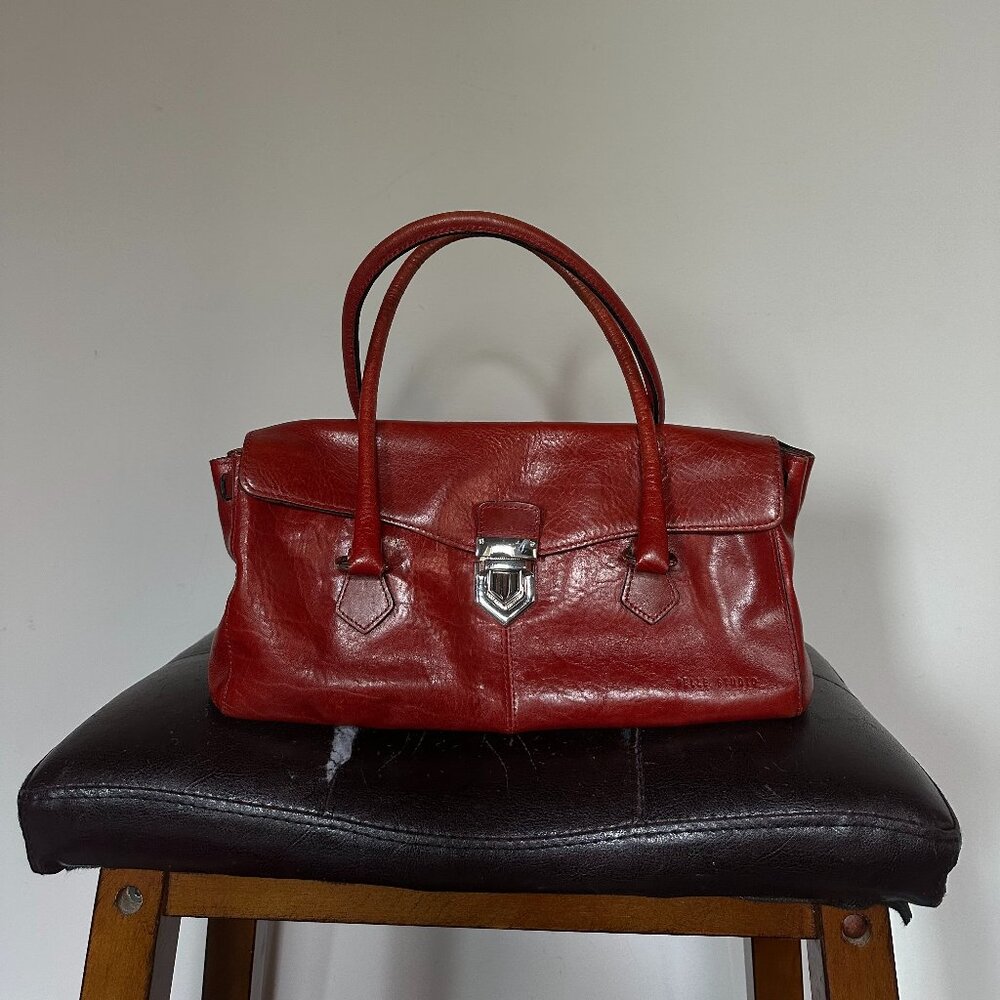Cherry red leather purse!